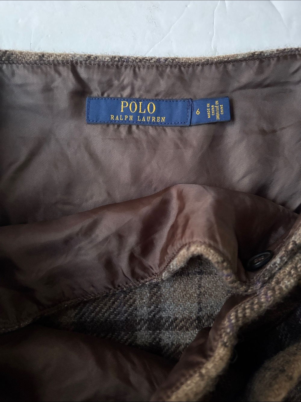 Polo Ralph Lauren Wool Plaid Academic School Girl Kilt Mini Skirt 6 Pleated Cute - Picture 14 of 15